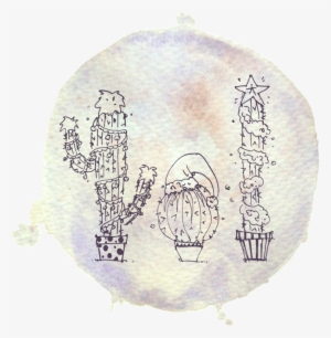 Happy Holidays Here A Christmas Cacti Postcard On A - Darkness #40842