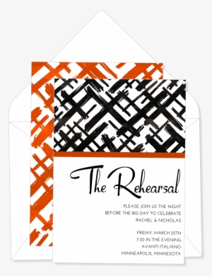 Watercolor Brushstroke Invitation #41013