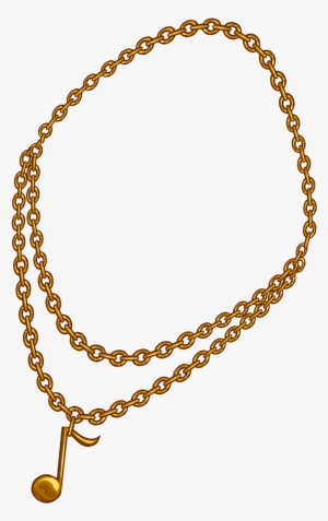 Bronze Music Note Necklace - Cb Editing Chain Png #41286