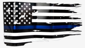 Blue Line Flag Png - Thin Blue Line Flag Svg #41301