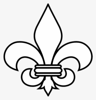 Black And White Fleur De Lis - Fleur De Lis Outline #41615