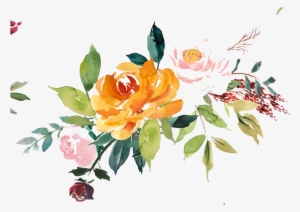 Tropical Pattern Png Peoplepng Com - Tropical Watercolor Transparent Background #41776