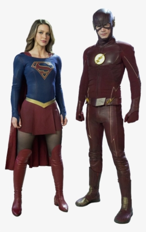 Arrow The Flash Supergirl Cw Png - Flash Supergirl Png #41877