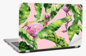 Banana Palm Leaves Seamless Watercolor Illustration #42336