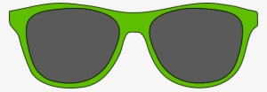 Green Sunglasses Clipart - Green Clip Art Sunglasses #42601