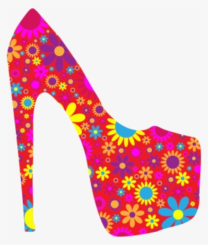 Floral Shoe Png - Fashion Shoe Clipart #42734