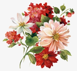 Floral Png Picture - Art Flower Painting Png #42782