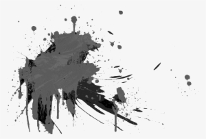 Black Watercolor Png - Color Splash Black Png #42807