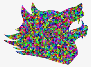 This Free Icons Png Design Of Prismatic Low Poly Wolf #43250