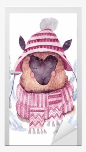 Watercolor Vector Alpaca Illustration - Watercolor Painting #43334