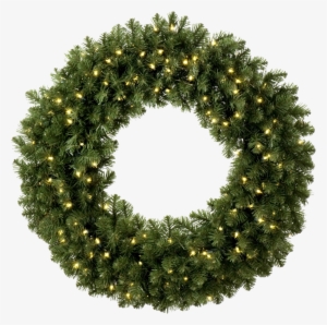 Wreath Clipart Light Png - Christmas Wreath With Leds #43376