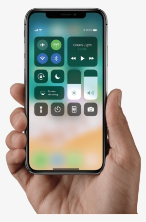 Iphone In Hand Holding Png - Iphone X In Hand #43754