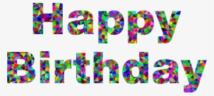 Happy Birthday Png - Happy Birthday Big Words #43792