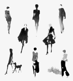 Abstract People Transparent Background - Silhouette Of Person Watercolour #43831