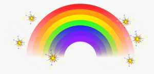 This Graphics Is Rainbowjazzhands About Interesting, - Rainbow With Sparkles Png #43902