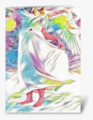 Angel Greeting Card - Painting #44138