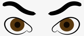 Cartoon - Angry Eyes Clip Art #44981