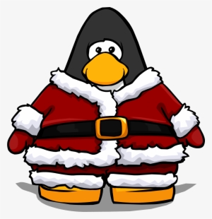 Santa Suit From A Player Card - Club Penguin With Scarf #45555