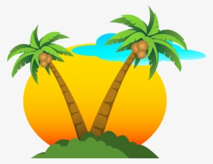 Palm Tree Sun Png #45683