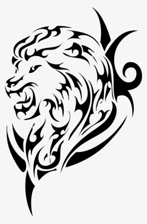 Image - Lion Tribal Tattoo Png #46414