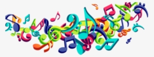 Colorful - Musical - Notes - Png - Vector Art Music Png #46570