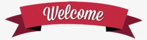 Classic Red Welcome Banner - Welcome Png #46573