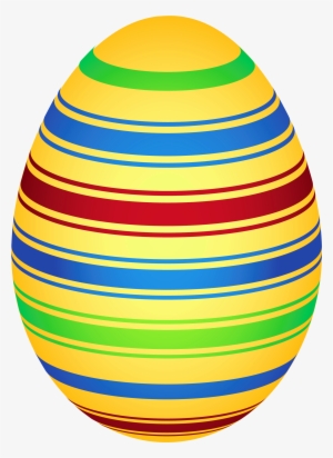 Yellow Colorful Easter Egg Png Clipairt Picture - Easter Egg #46574