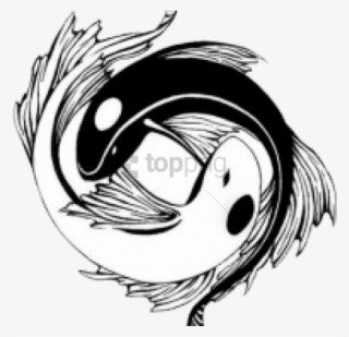 Yin-yang Tattoos Png Transparent Images - Yin And Yang Fish Tattoo #46596