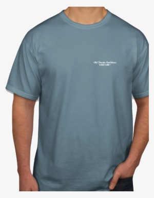 Ofo Short Sleeve Pocket Logo T-shirt In Ice Blue/white - Active Shirt #47117