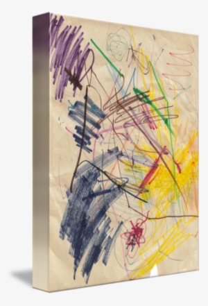 Banner Transparent Library Very Lines Yellow Purple - Watercolor Painting #47901