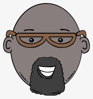 Image Transparent Library Beard Clipart Goatee - Man Face Cartoon #48021