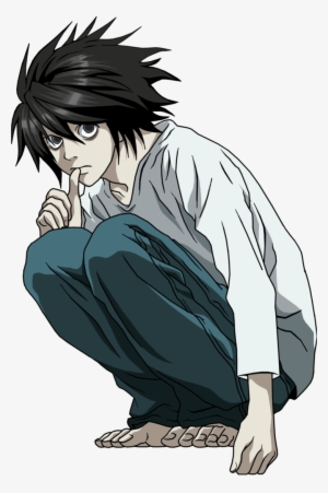 Personajes De Anime Png - Death Note L Notebook #48262