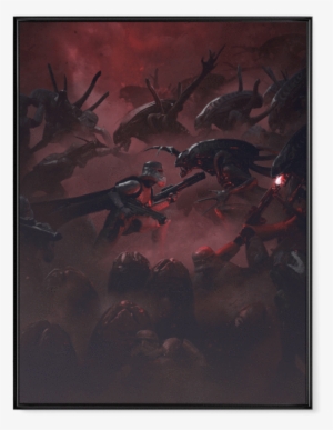 Legion Vs Space Cockroaches - Painting #48602