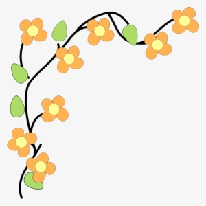 Pretentious Inspiration Floral Border Clip Art Free - Transparent Flower Border Clipart #48787