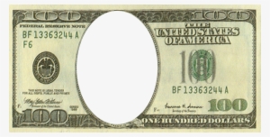 Share This Image - 100 Dollar Bill With No Face - Free Transparent PNG ...