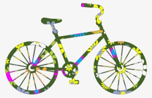 This Free Icons Png Design Of Retro Floral Bicycle #48945