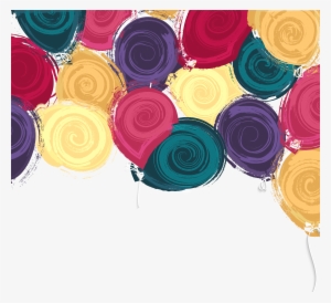 Hand Drawn Cartoon Watercolor Rose Flower Decoration - Happy Birthday Background #49040