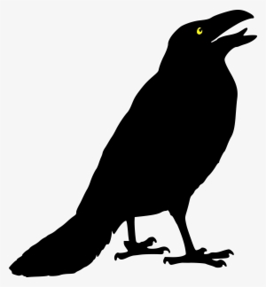 28 Collection Of Halloween Crow Clipart - Crow Clipart Black And White #49149