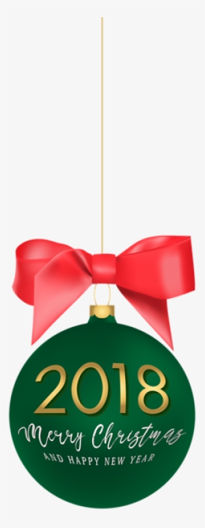 2018 Happy New Year Christmas Ball Png Clip Art Image - Christmas Decoration #49408