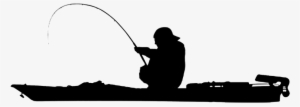 Fishing Silhouette Png - Kayak Fishing Clip Art Free #400309
