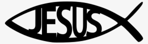 Silhouette Clip Art Jesus - Jesus Fish Clip Art #400671