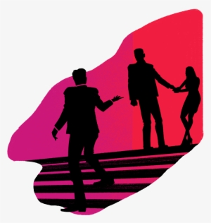 She Spots Carl, Who Has Now Spotted Her And Is Heading - Silhouette #400856