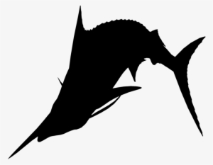 Swordfish Clipart Saltwater Fishing - Sailfish Silhouette Png #401185