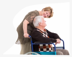 A Caregiver And A Senior Female On A Wheelchair - Sitting #401252