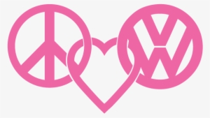 Volkswagen Logo Volkswagen Logo, Volkswagen Beetles, - Peace Love And Vw #401954