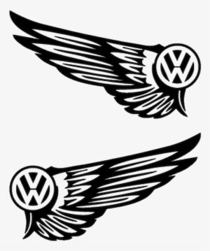 Free Volkswagen Logo Png - Vw Wings Decal - Free Transparent PNG ...