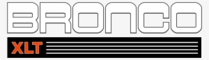 Xlt Bronco Logo #404343