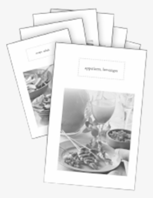 Black & White Cookbook Dividers - Cookbook #405057