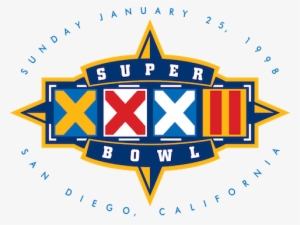 Super Bowl Xxxii - Super Bowl Xxxii Logo #405557 Super Bowl Xxxii - Super Bowl Xxxii Logo #405557