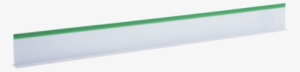 Plastic Divider White With Green Trim 3" - Shelf #405741